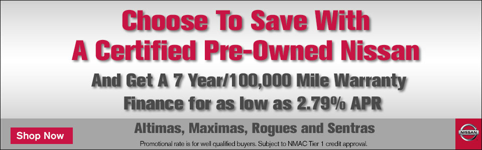 Save With A Certified Pre-Owned Nissan